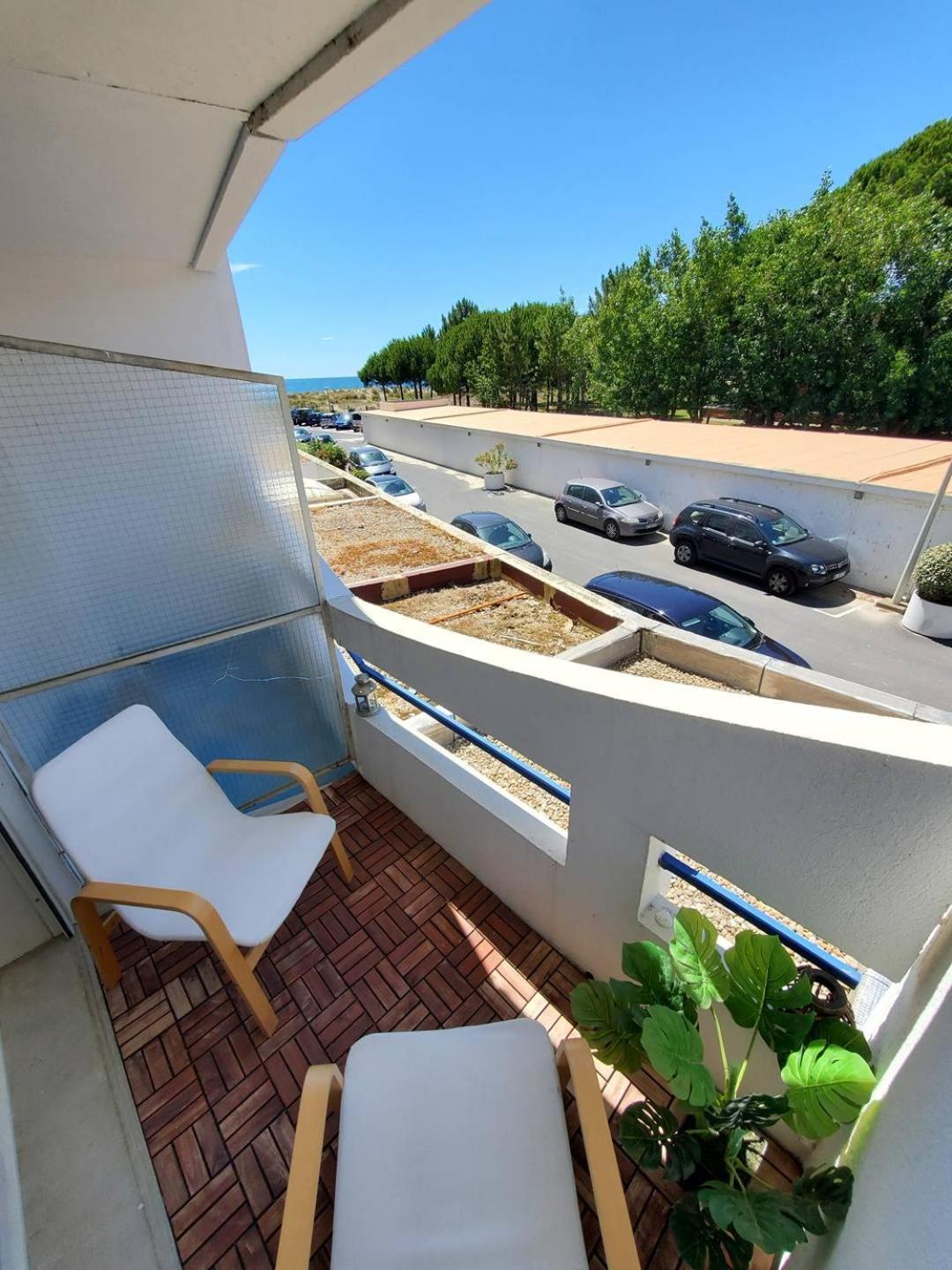 As17378 - P4 Dans Une Residence Sur La Plage Avec Vue Mer Et Piscine 勒格罗-迪鲁瓦 外观 照片